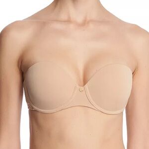 Natori Women's Pure Luxe Strapless Contour Underwire Bra 729080 Size 36DD